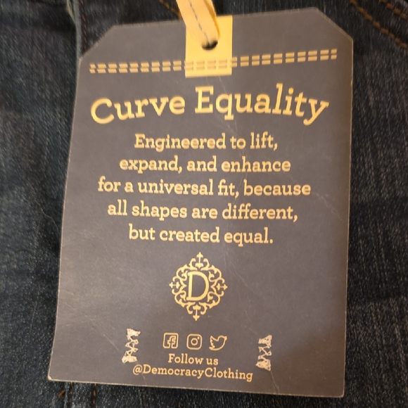 Democracy Dark Blue Curve Equality Ab Solution Jeans NWT - Picture 6 of 8